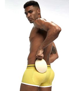 Мужские боксеры с push up желтого цвета JOCKMAIL RTJM6038-13